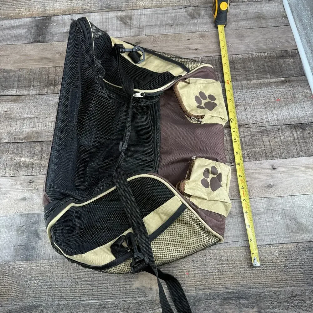 Animal Travel Case Carrier Kennel Small Size Vented With Pockets